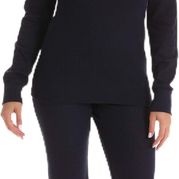 Comfortable Women's Thermal Pajamas Set - Tapered Long Johns for Easy Layering - Picture 1 of 3